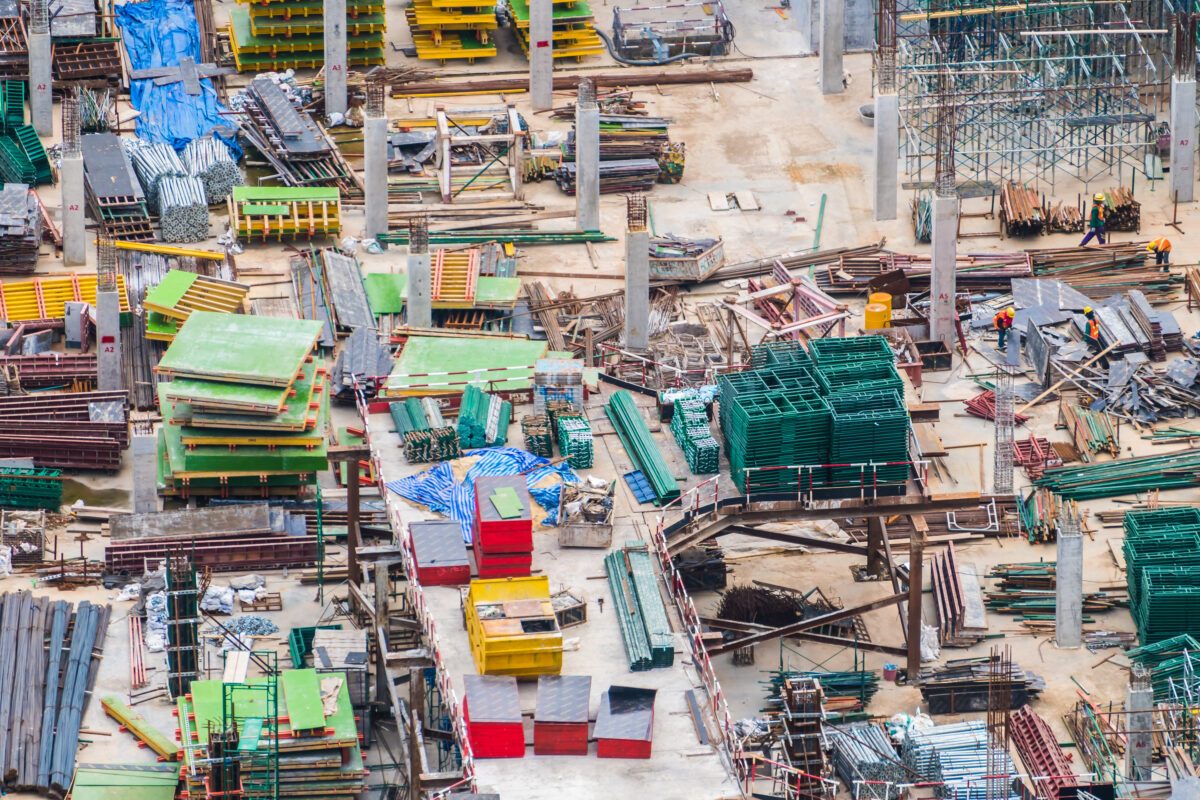 Commercial Construction job site